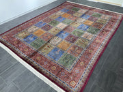 Traditional Turkish Silk Carpet, Red Rug, 100% Bamboo Silk Carpet, Size: Ft: 9.8 x 13.1 Feet ( 300X400 Cm ) - Oriental Silk Rugs