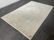 Traditional Bamboo Rug, Cream Rug, %60 Bamboo %40 Acrylic, Size: Ft: 6.6 x 9.5 Feet ( 200X300 Cm ) - Oriental Silk Rugs