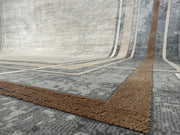 Modern Carpet, White Rug, %60 Bamboo %40 Acrylic, Size: Ft: 6.6 x 9.5 Feet ( 200X290 Cm ) - Oriental Silk Rugs