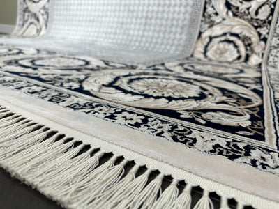 Anatolian Modern Rug, Grey Rug, %60 Bamboo %40 Acrylic, Size: Ft: 6.6 x 9.5 Feet ( 200X290 Cm ) - Oriental Silk Rugs