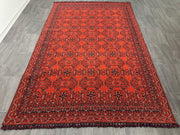 Ft: 6.6x9.9 Turkmen Rug, Red Rug, Cotton & Polyester, Turkish Rug, Traditonal Rug, Art Decor Rug,