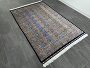 Persian Design Silk Rug, Area Rug, 100% Bamboo Silk Carpet, Size: Ft: 4.9 x 7.5 Feet ( 150X230 Cm )