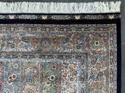 Persian Design Silk Rug, Area Rug, 100% Bamboo Silk Carpet, Size: Ft: 4.9 x 7.5 Feet ( 150X230 Cm )