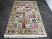 Anatolian Silk Rug, Area Rug, 100% Bamboo Silk Carpet, Size: Ft: 5.2 x 7.5 Feet ( 160X230 Cm )