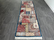 Ft: 3.3 x 9.8 Colorful Runner Silk Rug Turkish Carpet Rug For Hallway  Entryway Rug