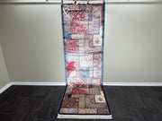 Ft: 3.3 x 9.8 Colorful Runner Silk Rug Turkish Carpet Rug For Hallway  Entryway Rug