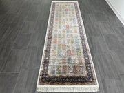 Ft: 3.3 x 9.8 Runner Silk Carpet Hallway Silk Rug  Turkish Carpet Runner Rug