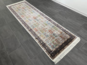 Ft: 3.3 x 9.8 Runner Silk Carpet Hallway Silk Rug  Turkish Carpet Runner Rug