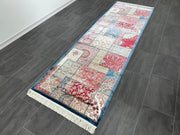 Ft: 3.3 x 9.8 Colorful Runner Silk Rug Turkish Carpet Rug For Hallway  Entryway Rug