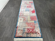 Ft: 3.3 x 9.8 Colorful Runner Silk Rug Turkish Carpet Rug For Hallway  Entryway Rug