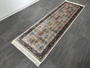 Ft: 3.3 x 9.8 Runner Silk Carpet Hallway Silk Rug  Turkish Carpet Runner Rug