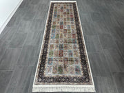 Ft: 3.3 x 9.8 Runner Silk Carpet Hallway Silk Rug  Turkish Carpet Runner Rug